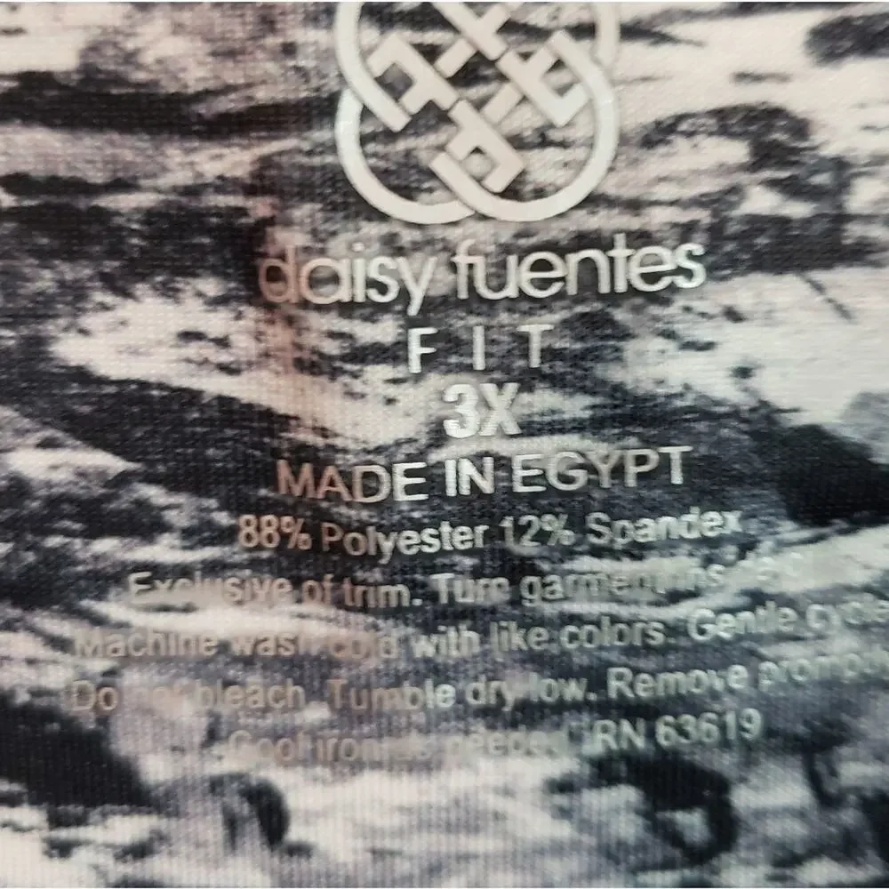 NEW DAISY Fuentes fit athletic leggings, side pockets, size‎ 3X